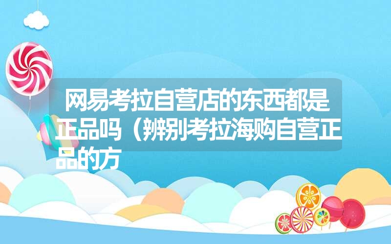 网易考拉自营店的东西都是正品吗（辨别考拉海购自营正品的方