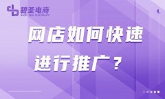 网店推广从哪些方面出发（网店推广的技能分享）